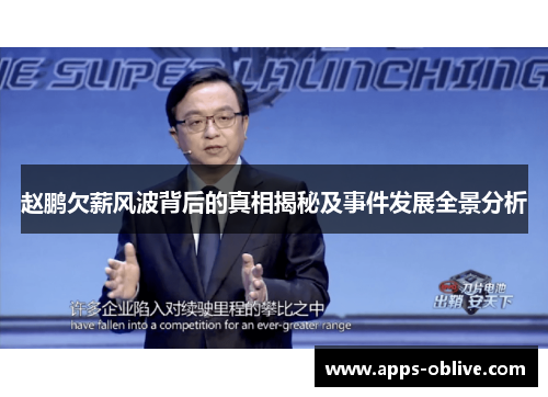 赵鹏欠薪风波背后的真相揭秘及事件发展全景分析